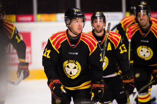 Brynäs Kevin Clark jublar