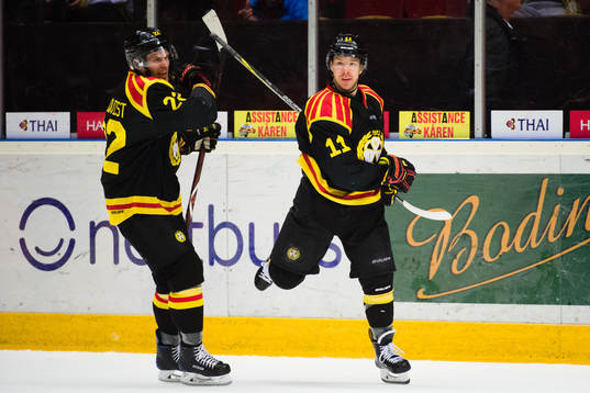 Brynäs Kevin Clark jublar