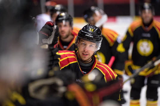 Brynäs Kevin Clark jublar