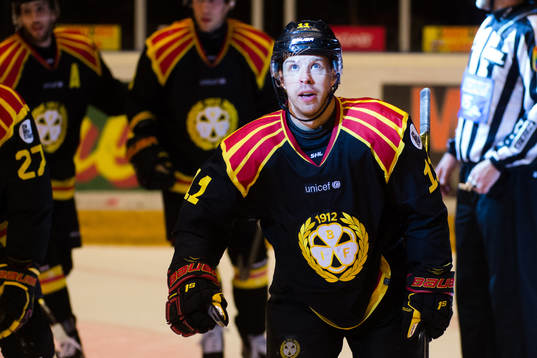 Brynäs Kevin Clark jublar