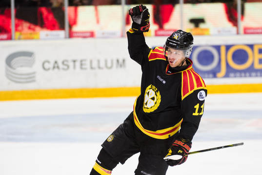 Brynäs Kevin Clark jublar