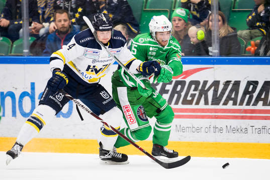 Rögles Simon Ryfors och HV71 Max Wärn