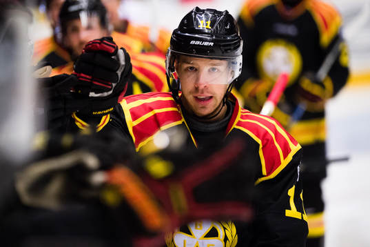 Brynäs Kevin Clark jublar