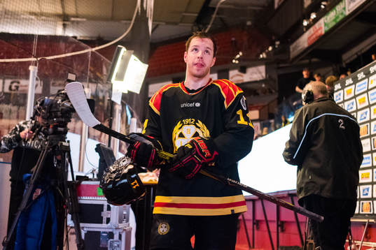 Brynäs Kevin Clark jublar