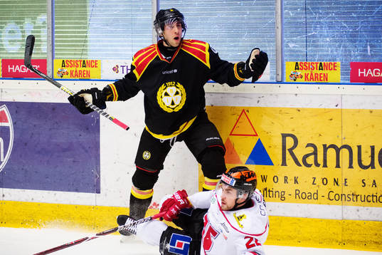 Brynäs Aaron Palushaj reagerar då han får utvisning