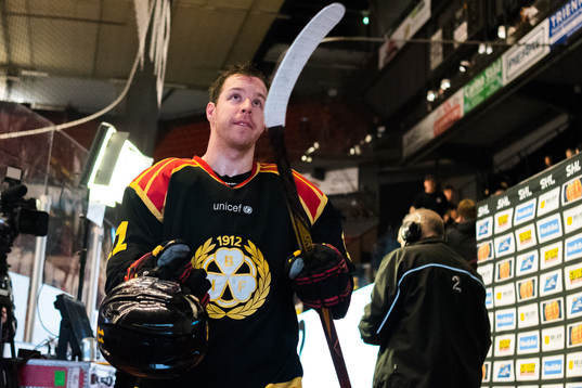 Brynäs Kevin Clark jublar