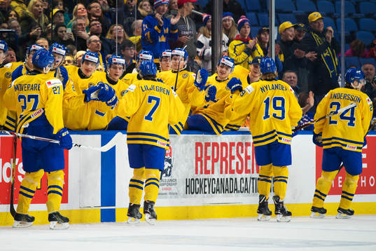 Sveriges Jacob Moverare, Timothy Liljegren, Alexander