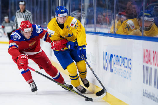 Rysslands Anatoli Yelizarov och Sveriges Elias Pettersson