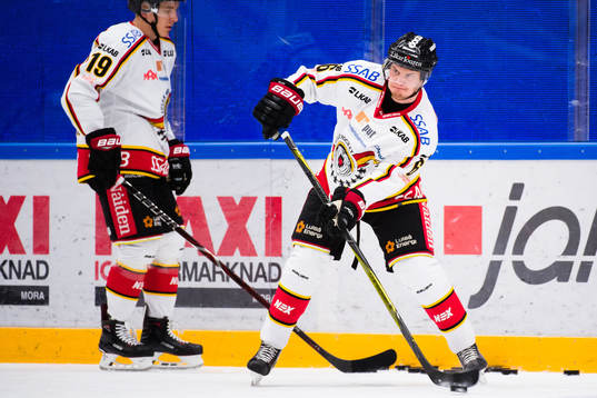 Luleås Viktor Grahn före ishockeymatchen i SHL mellan