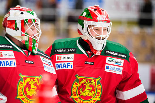 Moras målvakt Mattias Pettersson och målvakt Christian