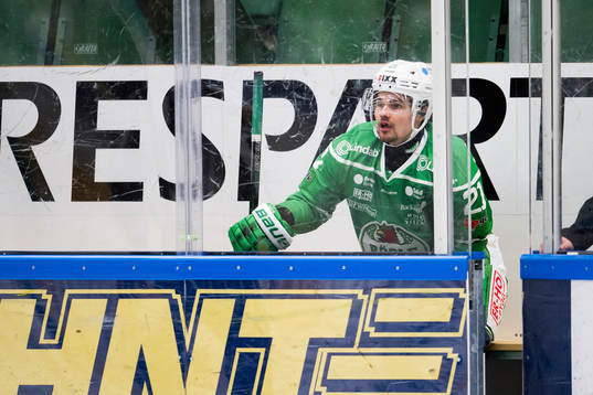 Rögles Kevin Gagné i utvisningsbåset