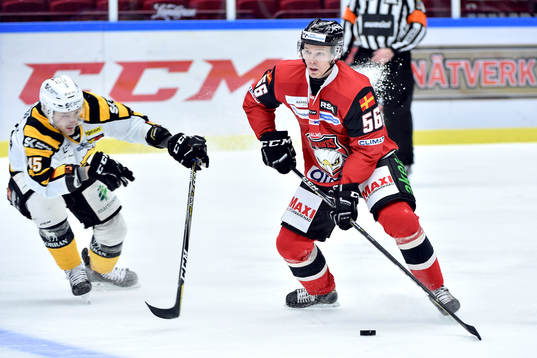 Skellefteås Oscar Möller och Malmö Redhawks Tobias Ekberg
