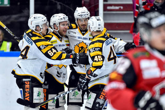Skellefteås Jonathan Pudas, Mark Katic, Jimmie Ericsson