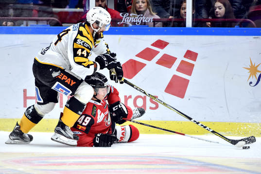 Skellefteås Morgan Ellis och Malmö Redhawks Rhett