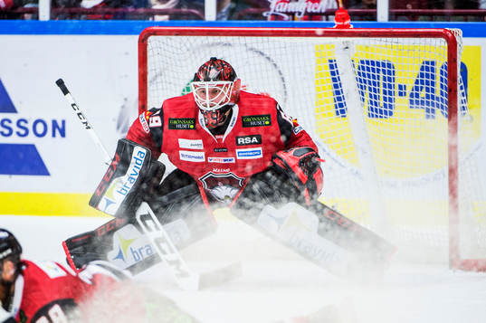 Malmö Redhawks målvakt Oscar Alsenfelt