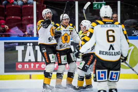 Skellefteås Johan Alm, Pär Lindholm, Andreas Wingerli och