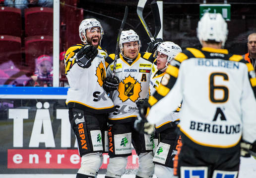 Skellefteås Johan Alm, Pär Lindholm, Andreas Wingerli och