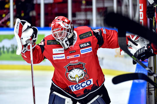 Efter 0-4 byter Malmö Redhawks målvakt Jonas Gunnarsson