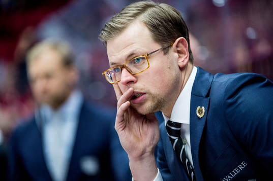 Malmö Redhawks assisterande tränare Martin Filander deppar
