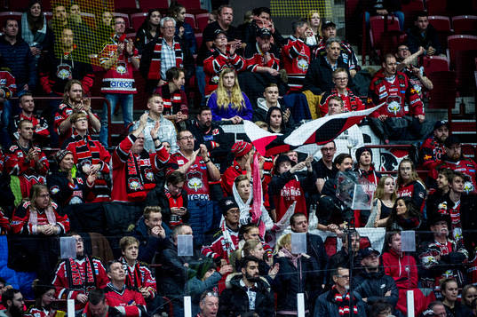 Malmö Redhawks supportrar
