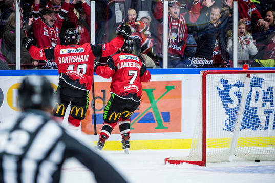 Malmö Redhawks Nils Andersson jublar