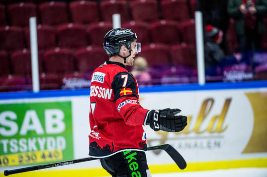 Malmö Redhawks Nils Andersson jublar