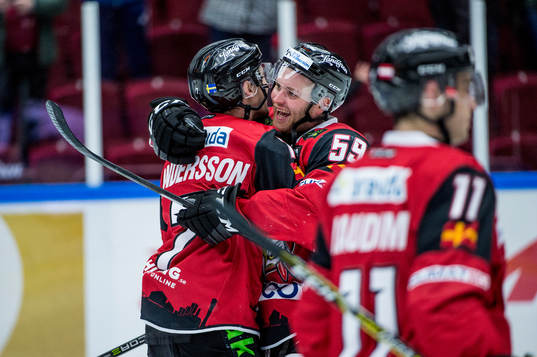 Malmö Redhawks Nils Andersson jublar