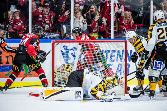 Skellefteås målvakt Joni Ortio deppar