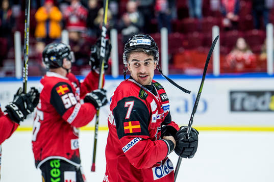 Malmö Redhawks Nils Andersson jublar