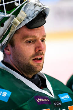Färjestads målvakt Lars Haugen