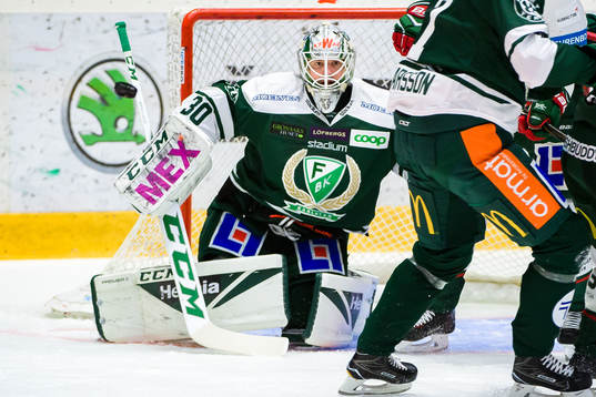 Färjestads målvakt Lars Haugen