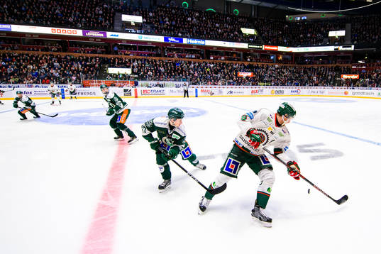 Färjestads Christoffer Törngren och Frölundas John Nyberg