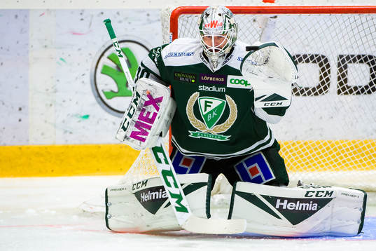 Färjestads målvakt Lars Haugen
