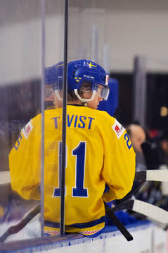 Sveriges Jesper Boqvist sitter på tanken på avbytarbänken