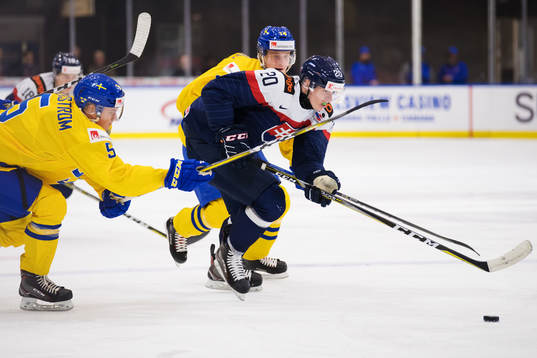 Sveriges Gustav Lindström och Elias Pettersson utmanas av