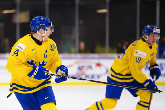 Sveriges Lias Andersson och Alexander Nylander