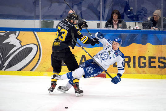 Panterns Jesper Mångs och Leksands Tobias Forsberg