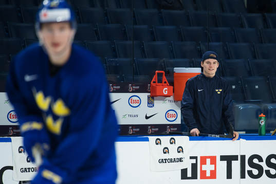 Lias Andersson på Sveriges träning
