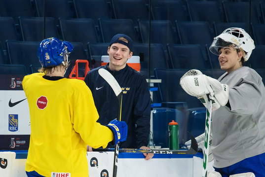 Fabian Zetterlund, Lias Andersson och Olle Eriksson Ek på