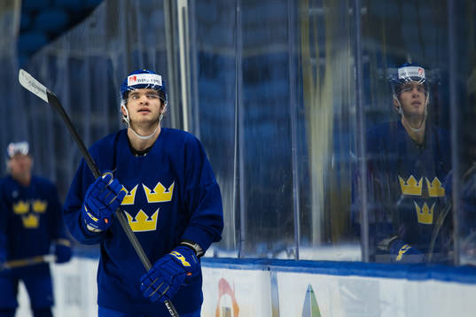 Timothy Liljegren på Sveriges träning
