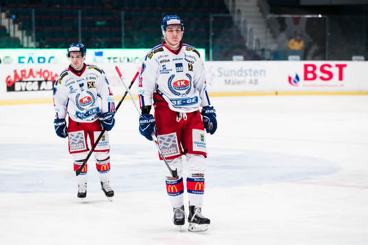 Oskarshamns Gustav Olhaver och Victor Löfstedt deppar