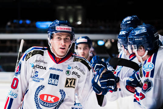 Oskarshamns Marcus Persson jublar