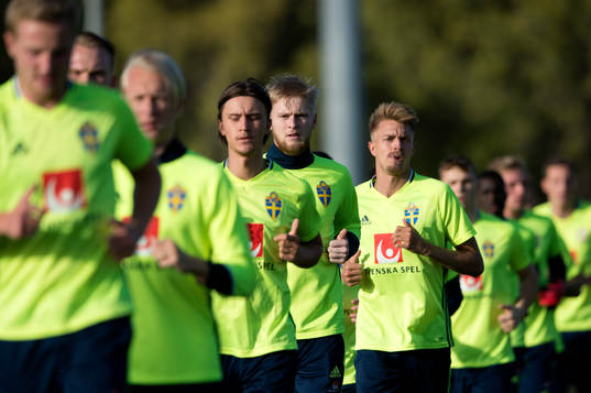 Sveriges Kristoffer Olsson, Kalle Holmberg och Rasmus