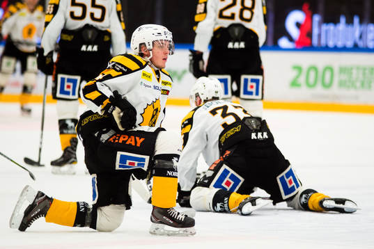Skellefteås Andreas Wingerli före ishockeymatchen i SHL