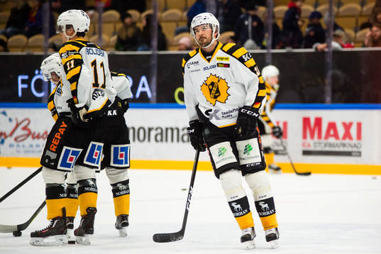 Skellefteås Jimmie Ericsson före ishockeymatchen i SHL