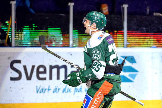 Färjestads Martin Johansson jublar