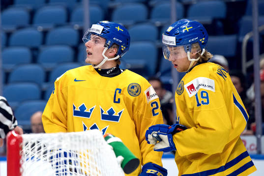 Sveriges Lias Andersson och Alexander Nylander