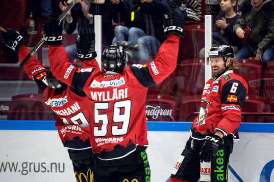 Malmö Redhawks Stefan Warg jublar
