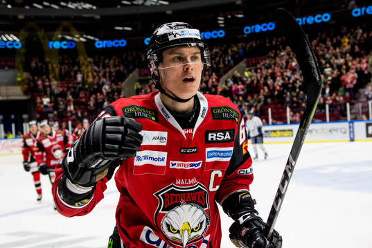 Malmö Redhawks Fredrik Händemark jublar