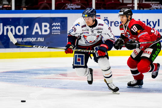 Linköpings Nick Sörenssen och Malmö Redhawks Robin